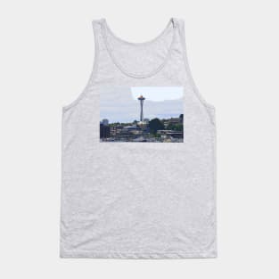 Gold Topped Space Needle Tank Top